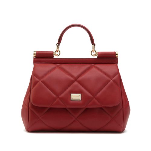 Dolce & Gabbana Medium Sicily Bag In Aria Matelasse Calfskin 