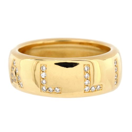 Alliance Ring 18K Yellow Gold and Diamonds