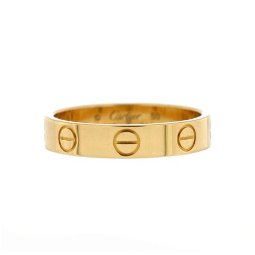 Love Wedding Band Ring 18K Yellow Gold