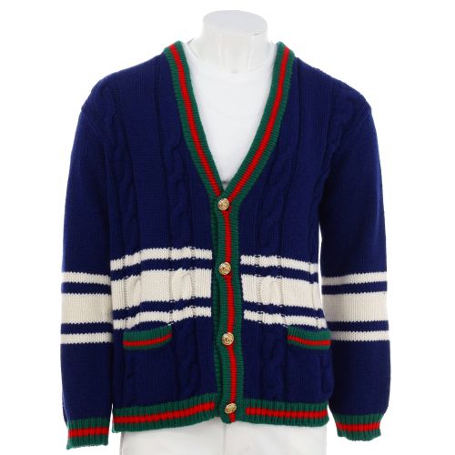 Women's La Societe Angelique Web Trim Cardigan Wool