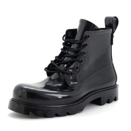 Stride Lace Up Boots Rubber