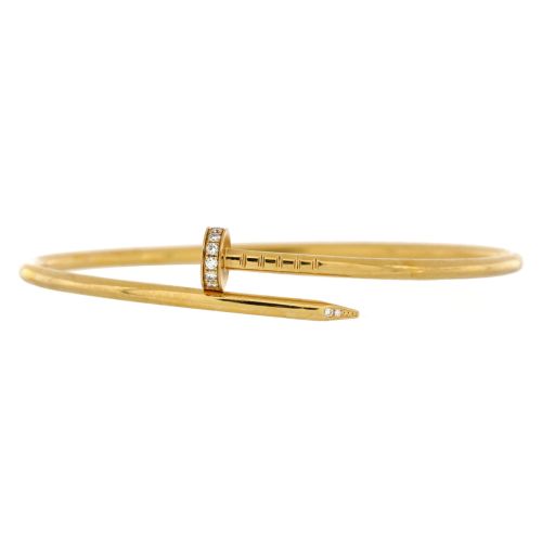 Juste un Clou Bracelet 18K Yellow Gold with Diamonds Small