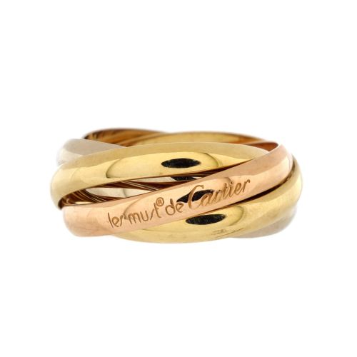 Les Must de Cartier 5 Band Trinity Ring 18K Tricolor Gold