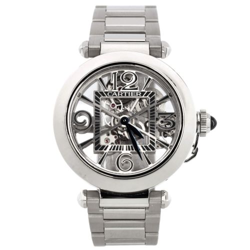 Pasha de Cartier Skeleton Automatic Watch Stainless Steel 41