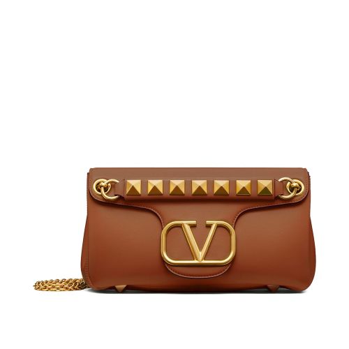 Valentino Stud Sign Nappa Shoulder Bag 