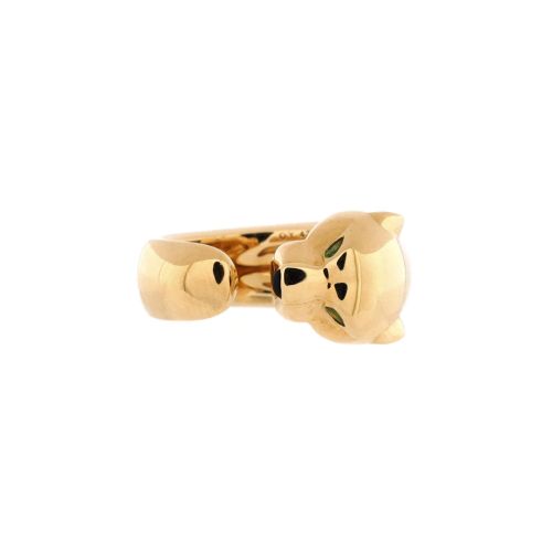 Panthere de Cartier Band Ring 18K Yellow Gold with Onyx and Tsavorite 11mm