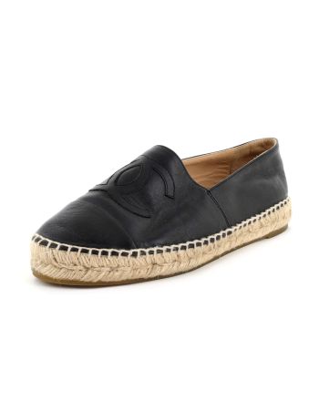 Women's CC Cap Toe Espadrilles Leather