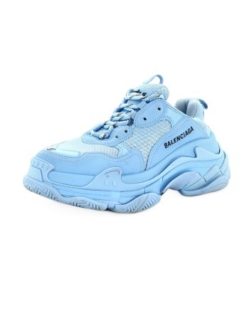 Men's Triple S Sneakers Fabric and Mesh with Faux Leather