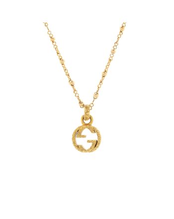 Interlocking G Pendant Necklace 18K Yellow Gold