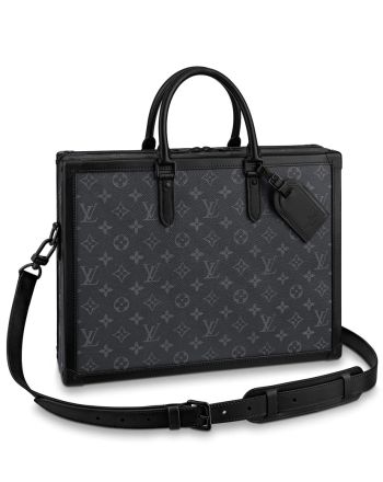 Louis Vuitton Soft Trunk Briefcase M44952 Black