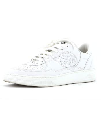 Women's CC Low-Top Sneakers Perforated Leather