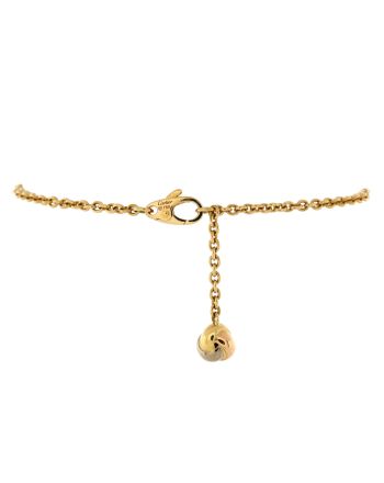 Trinity Ball Charm Chain Bracelet 18K Yellow Gold with 18K Tricolor Gold