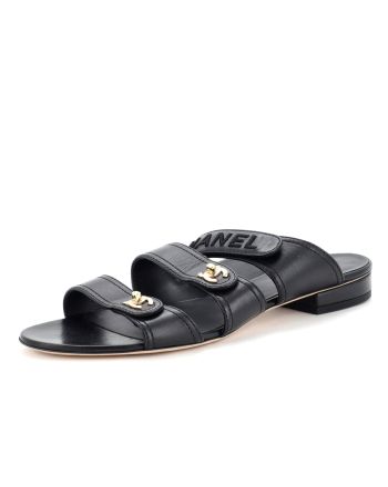 Women's Turnlock CC Logo Sandals Leather