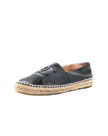 Women's CC Cap Toe Espadrilles Leather