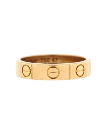 Love Wedding Band Ring 18K Rose Gold