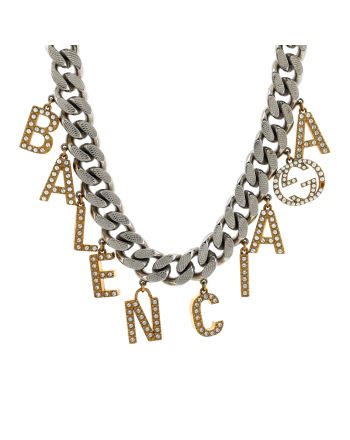 x Balenciaga The Hacker Project Choker Necklace Metal with Crystal